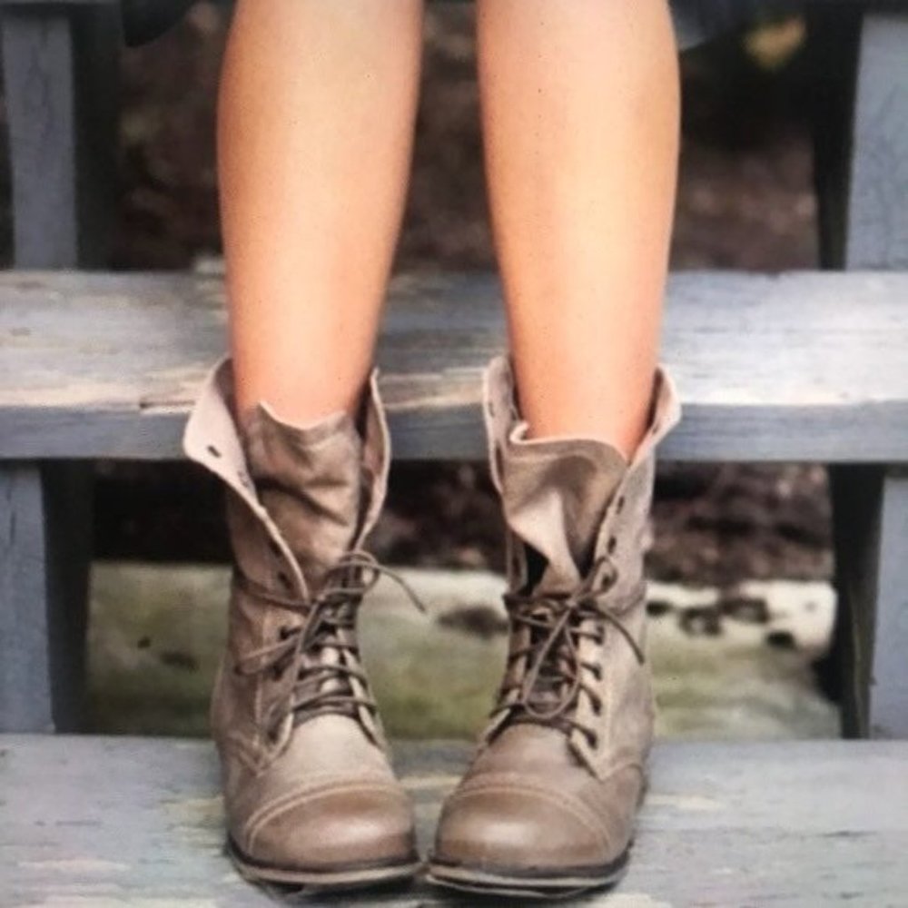 Steve Madden Taupe Troopa Boots